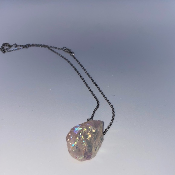 Rose Angel Aura Quartz Necklace Coming Soon - Picture 4 of 7